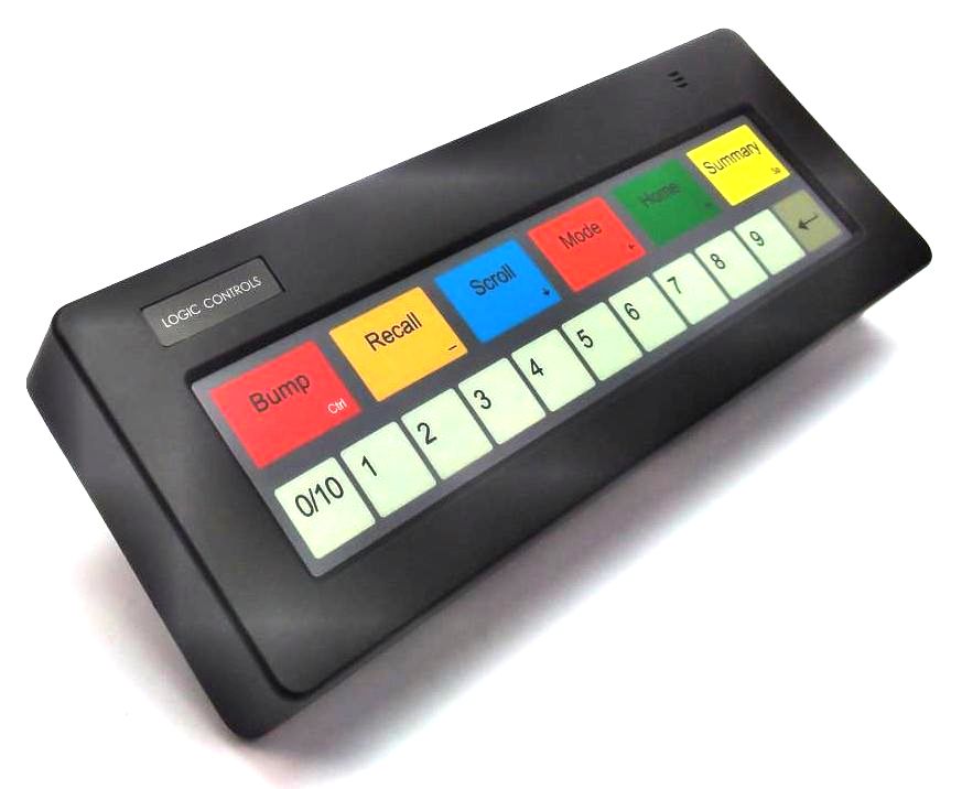 Logic Controls KB1700UD-BK Programmable USB Bump Bar Black Layout Keypad