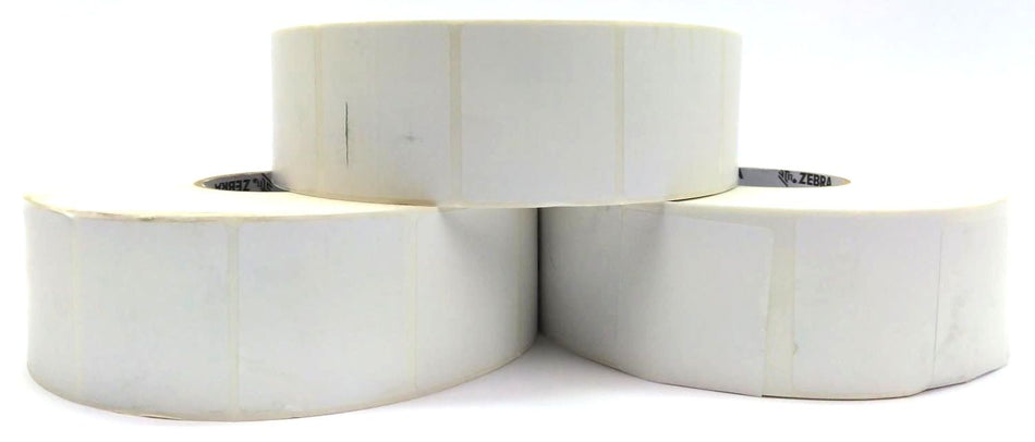Zebra Thermal Labels 2.25" x 2" Z-Select 4000T 800622-205 Genuine OEM - 3 Rolls