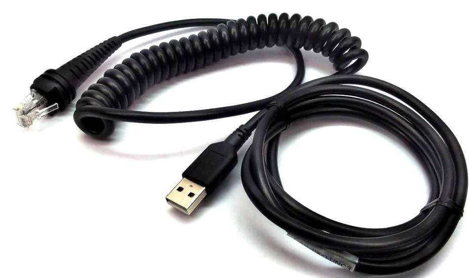 Honeywell 3800G Scanner Data Cable USB Coiled 3M CAB-1900-UNC3 Genuine