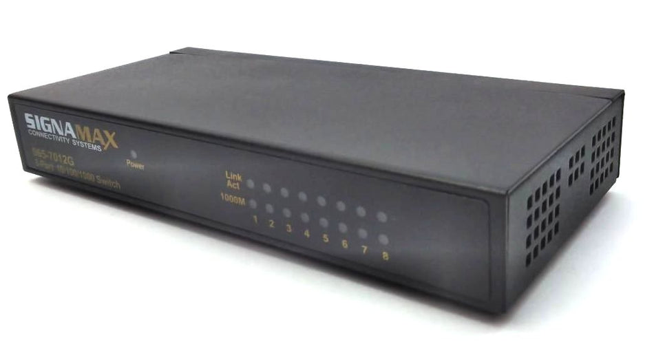 Signamax Network Switch 8-Port Compact Gigabit 10/100/1000 BaseT/TX