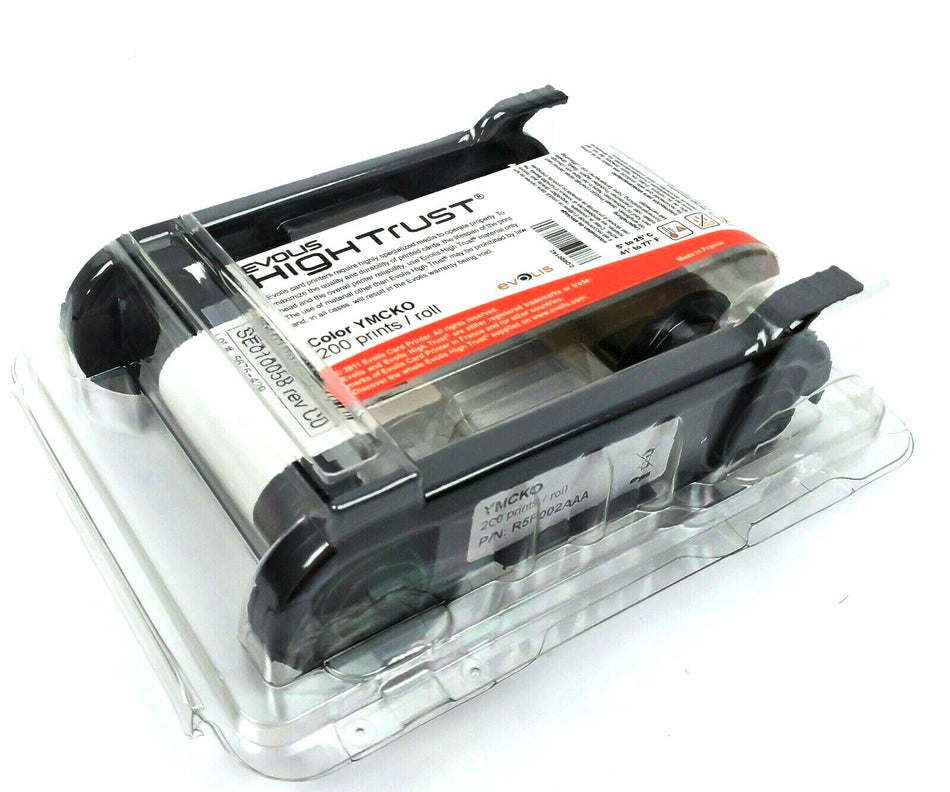 Evolis Zenius 200 Prints Card Printer YMCKO Color Ribbon R5F002AAA