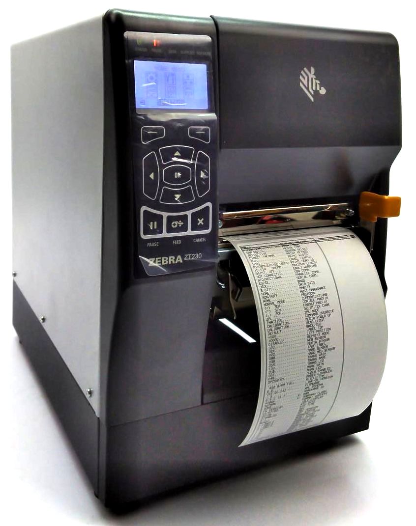 Zebra ZT200 Industrial Printer Ethernet ZT23042-T31200FZ with Peeler & Rewinder