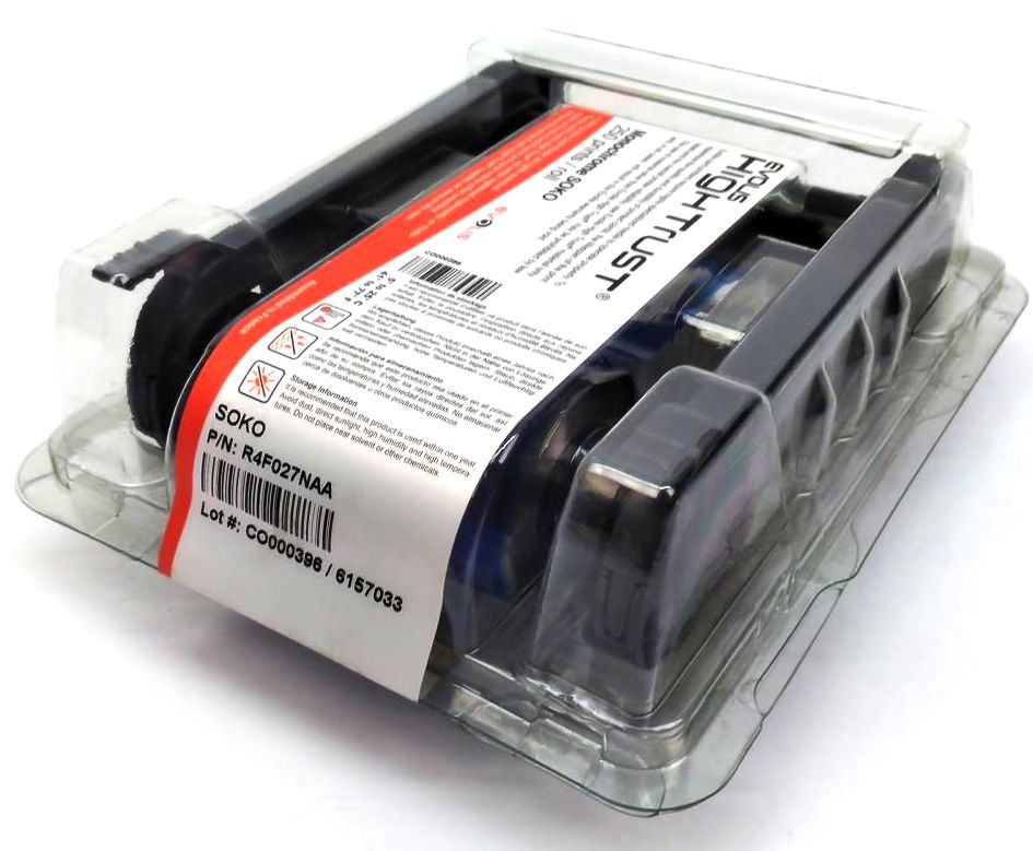 Evolis Soko Ribbon Hightrust 250 Prints Genuine R4F027NAA Primacy Card Printer