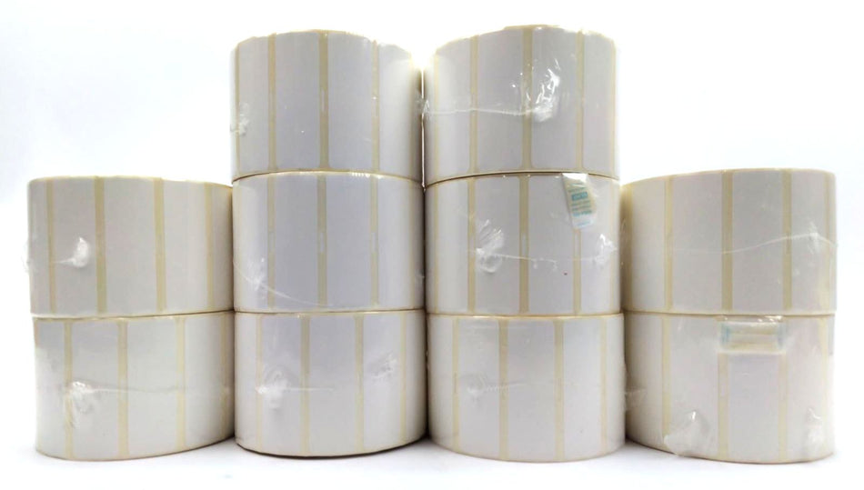 Zebra Polypro 4000T Hi-Tack Labels 3" x 1" Thermal Genuine 10014771 - 10 Rolls