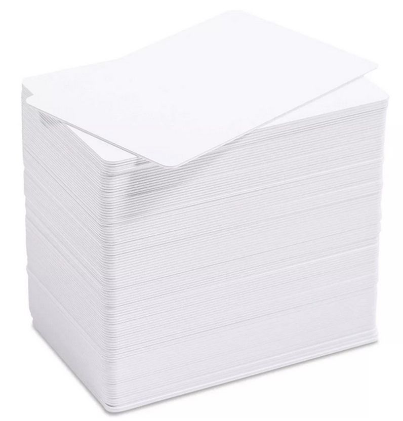 Premium Blank PVC ID Cards for Badge Printers White FGCMCRD-BWNM - 500 Pcs