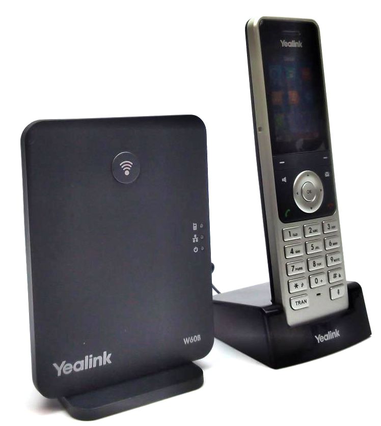 Yealink W60P Portable Cordless 3-way Call IP VoIP Phone Handset with Base Unit