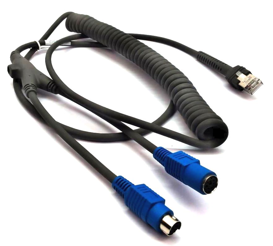 Motorola Auto-Host Detect Keyboard Wedge 9ft Genuine Coiled Cable CBA-K62-C09PAR