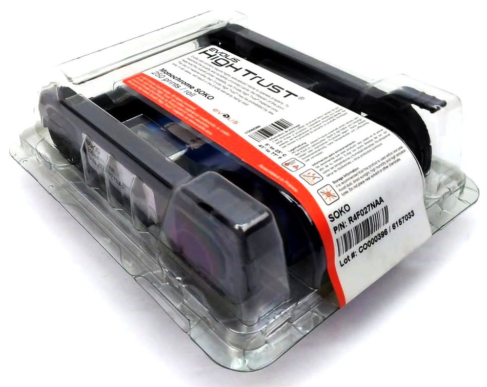 Evolis Soko Ribbon Hightrust 250 Prints Genuine R4F027NAA Primacy Card Printer
