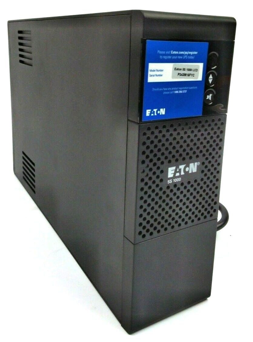 Eaton 5S1000LCD Uninterruptible Power Supply Tower 1000VA/600W - 120V