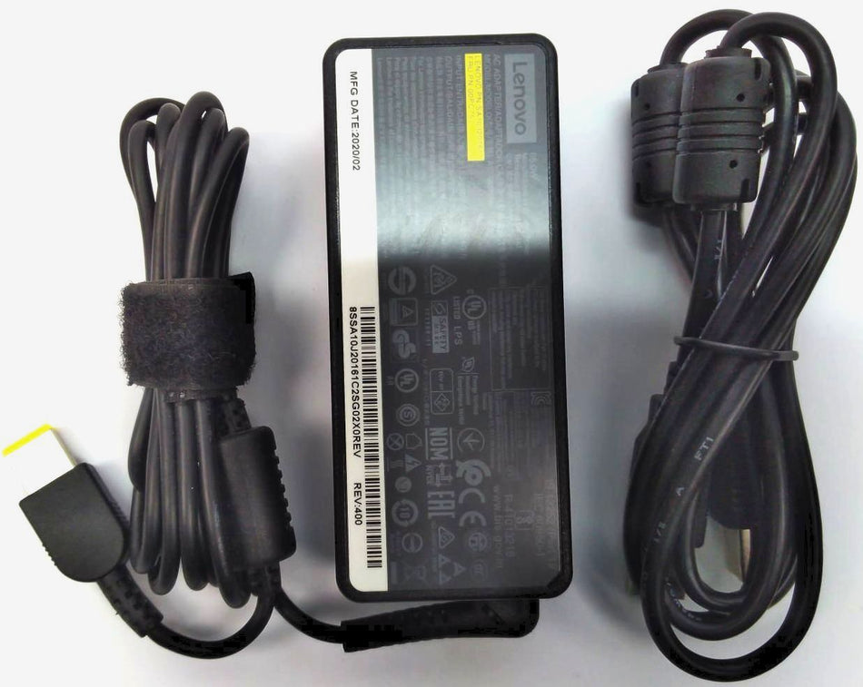 Lenovo AC Adapter for IdeaPad ThinkPad OEM 65W 20V 3.25A Slim Tip Power & Cord