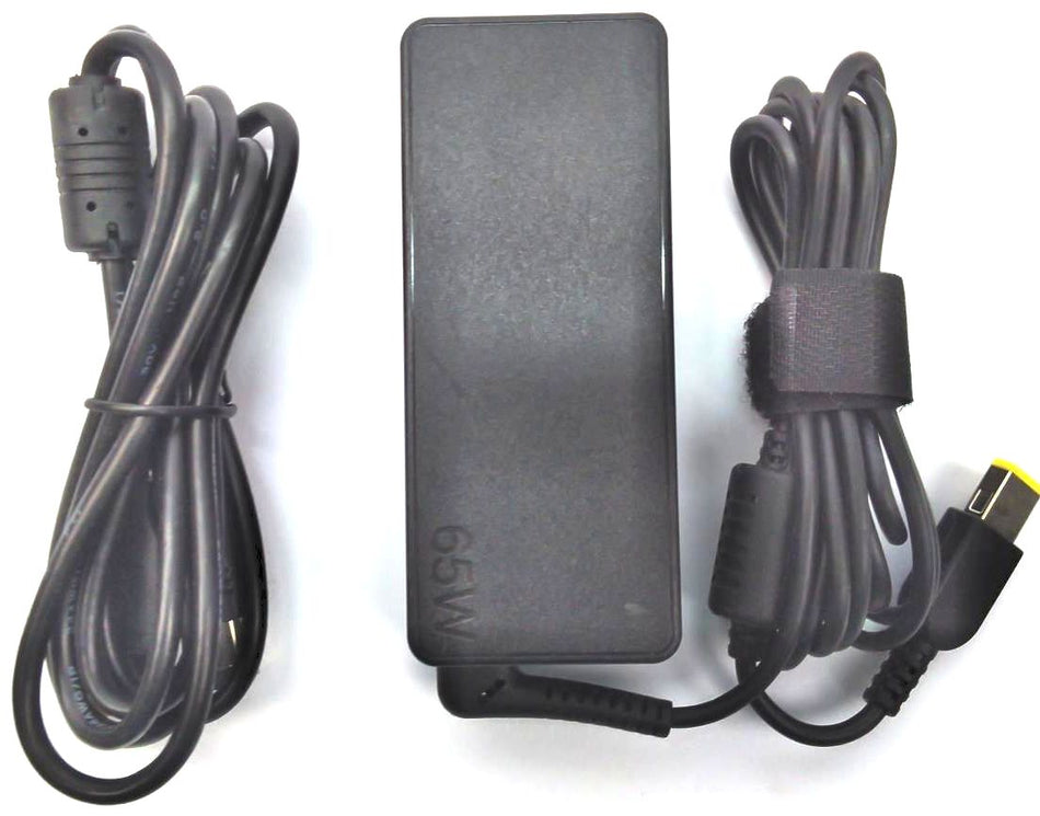 Lenovo AC Adapter for IdeaPad ThinkPad OEM 65W 20V 3.25A Slim Tip Power & Cord