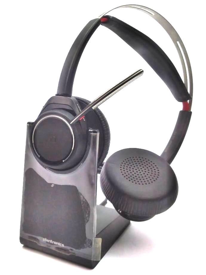 Plantronics Voyager Focus Headset Bluetooth B825 + USB Desktop Charging Base
