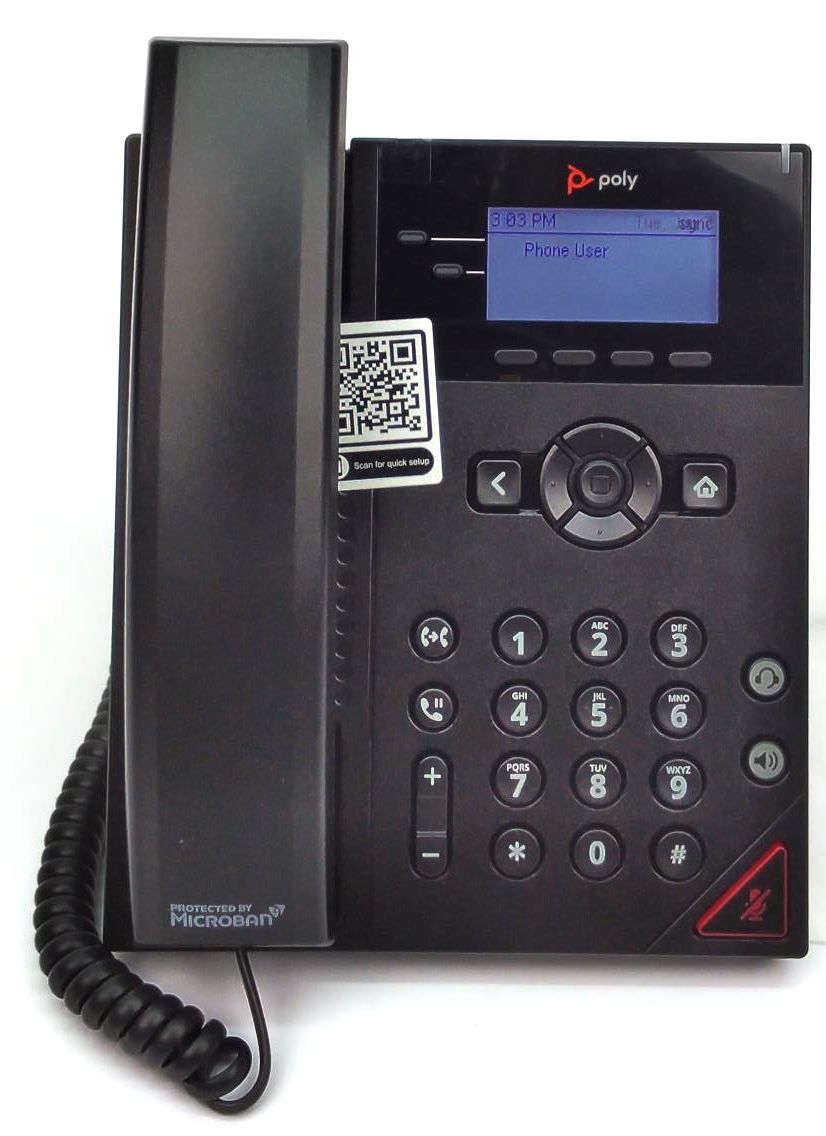 Poly Polycom VVX 150 Business VoIP Phone Tabletop  2200-48810-001