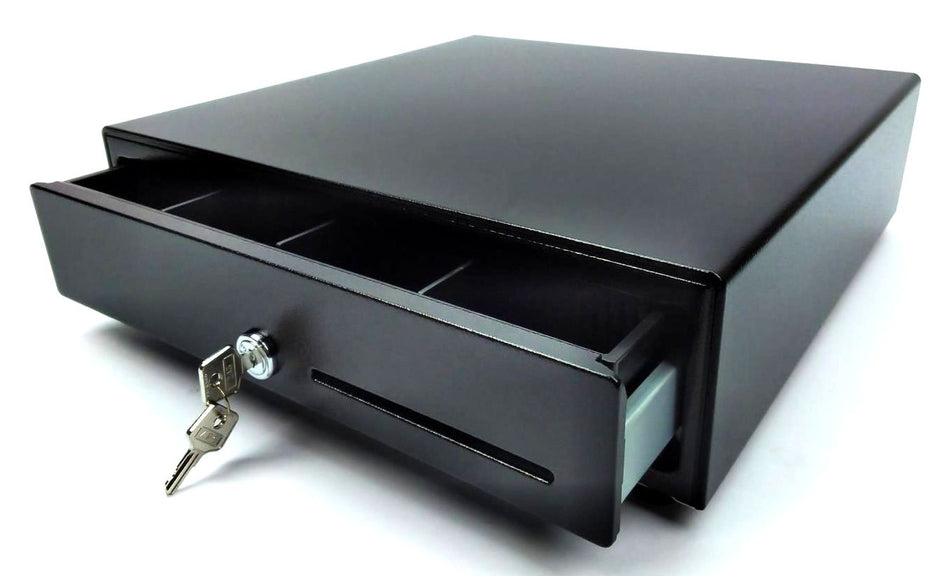 APG Vasario 1313 Cash Drawer 13" x 13" Lockable 4 Bill 4 Coin VB320-BL1313-B27