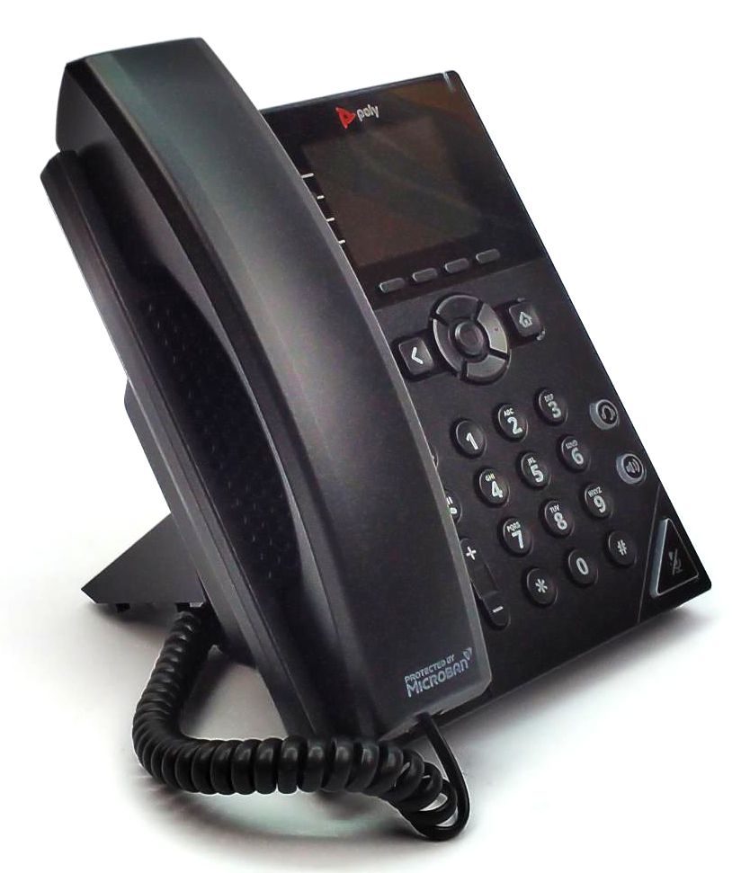Poly VVX 250 Desktop Business IP Phone 4-Line Dual Ethernet Ports 2200-48820-001