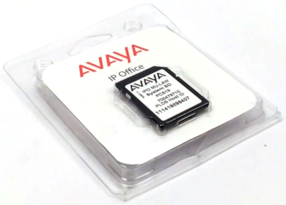 Avaya IP500 V2 System SD Card IP Office PCS19 Mu-Law 700479710 Genuine OEM