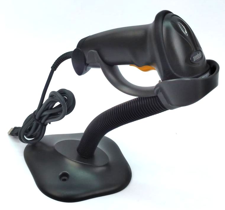 Zebra LS2208 Barcode Scanner Handheld with Stand LS2208-SR20007R-NA