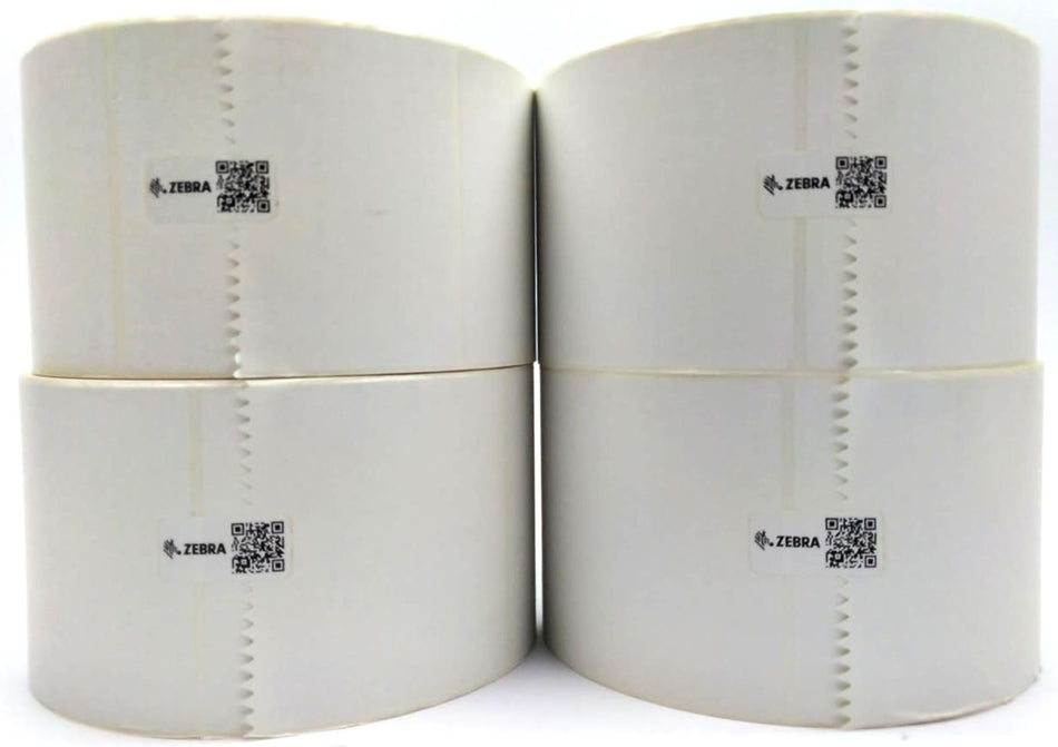 Zebra 4" x 6" Z-Perform 2000T Labels Thermal 10000281 Genuine OEM - 4 Rolls