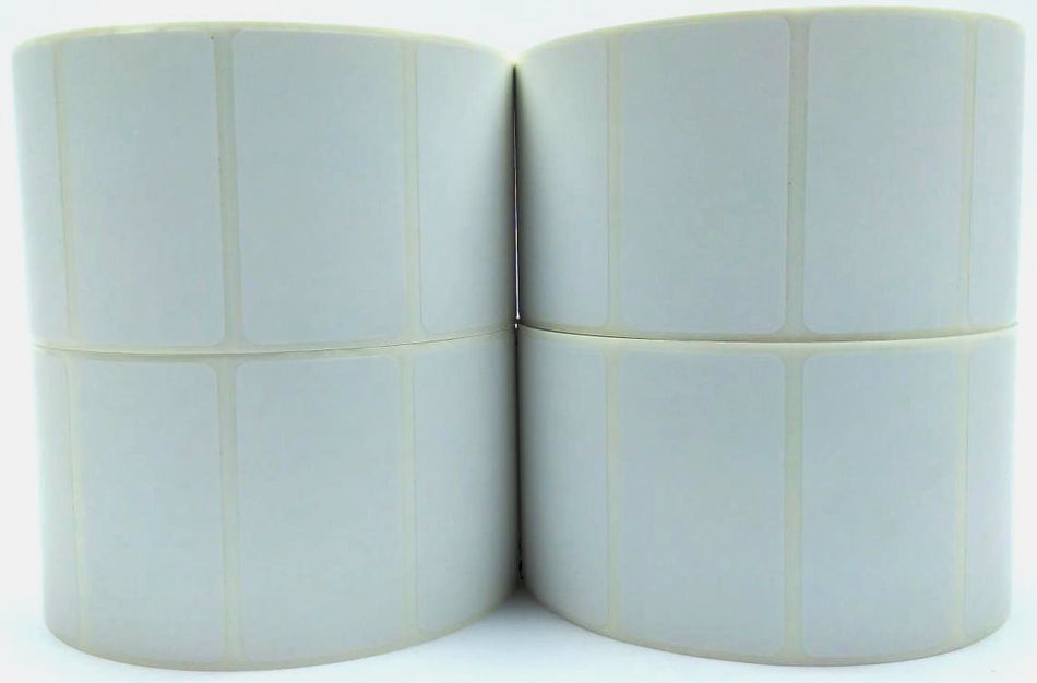 Brother 2.25" x 1.25" Die-Cut Thermal Labels White BCS1A032057 Genuine - 4 Rolls