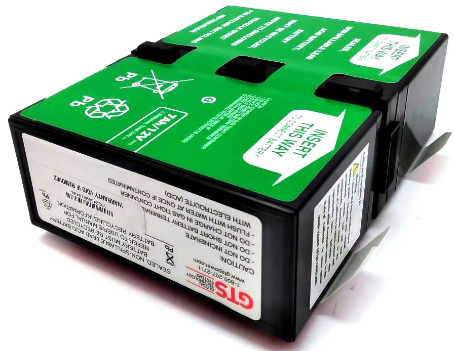 GTS Replacement Battery 7Ah 24V APCRBC123-GTS for APC BN1250 Back-UPS - 2 Pack