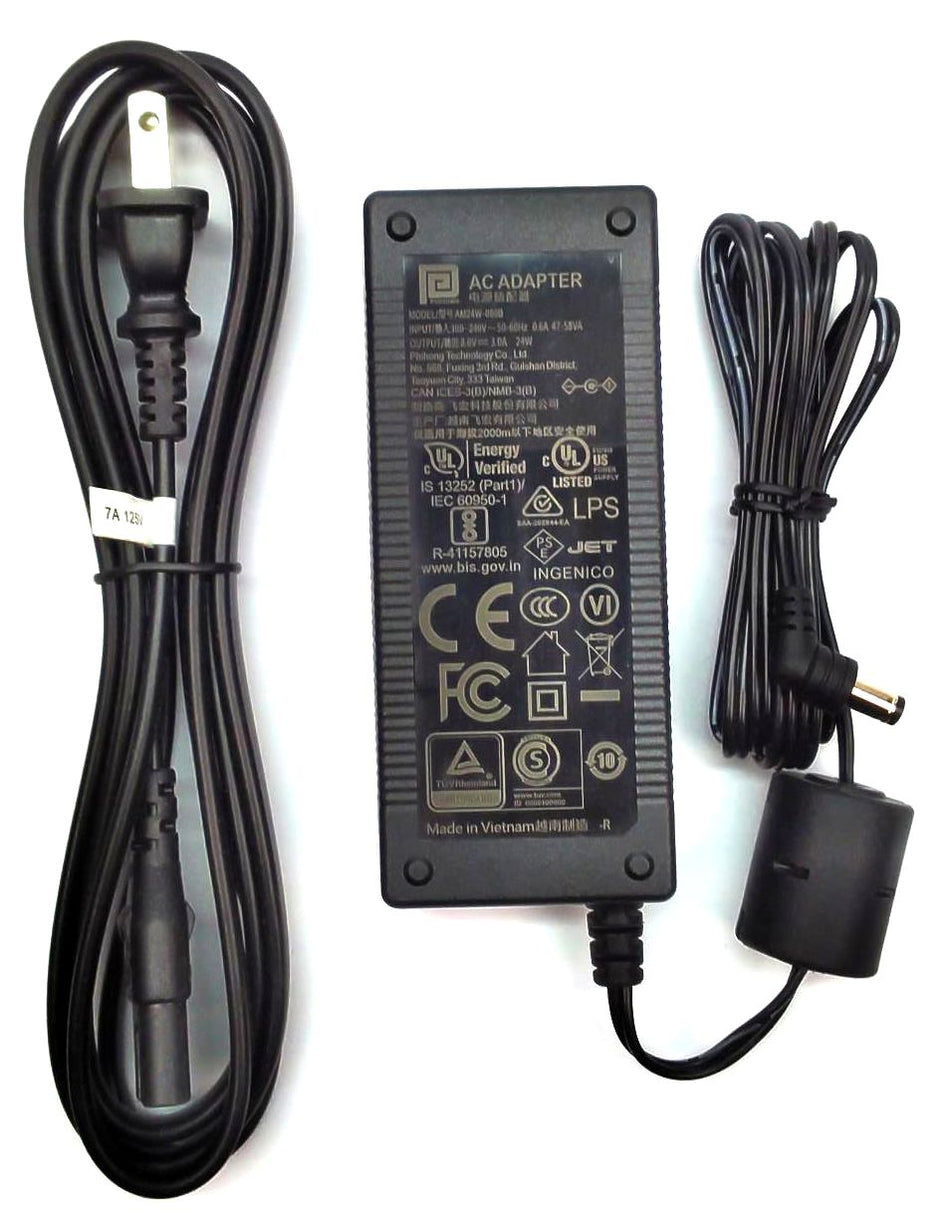 Ingenico iSC250 iSC480 Terminal AC Adapter 24W 8V 3A Charger ING-296198809
