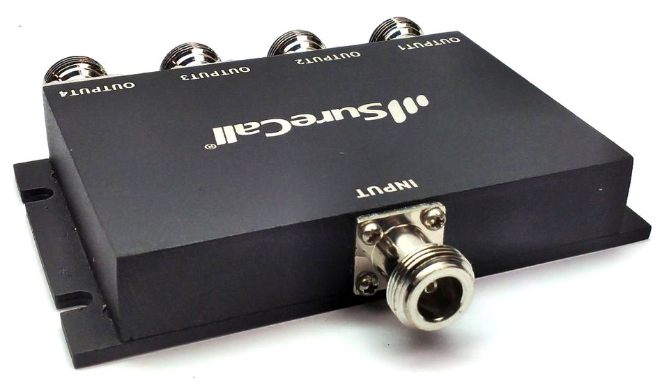 SureCall SC-WS-4 4-Way Splitter N-Female Full-Band Bi-Directional 698MHz-2700MHz