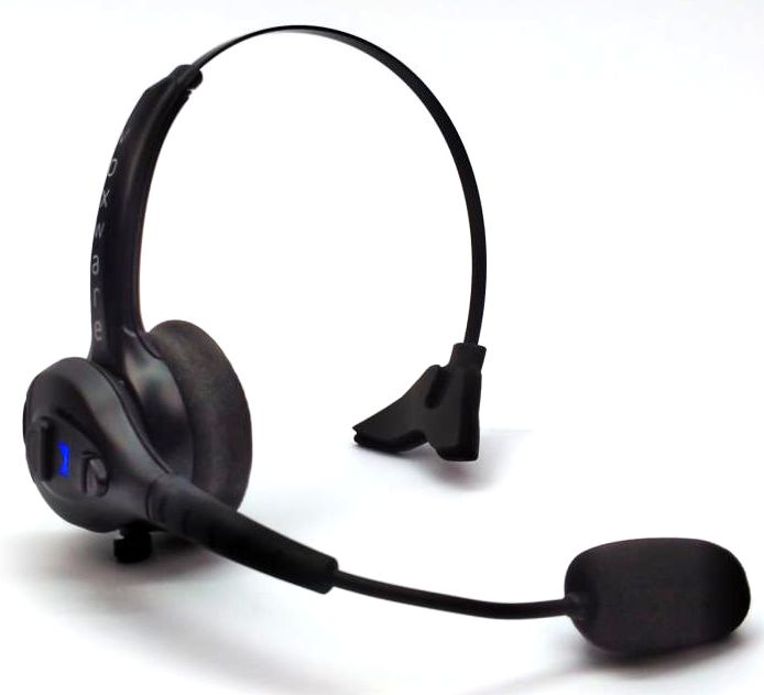 Voxware BTH430 Bluetooth Headset Modular Over the Head Wireless with Microphone