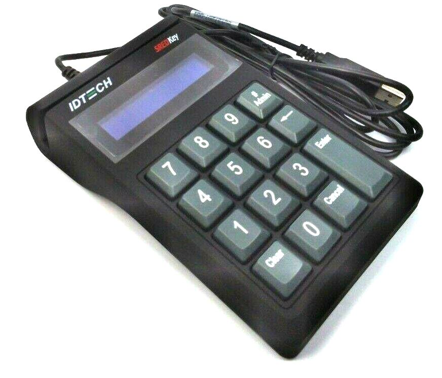 IDTECH SREDKey Magnetic Stripe Reader PCI USB Encrypted Key Pad IDSK-535833TEB