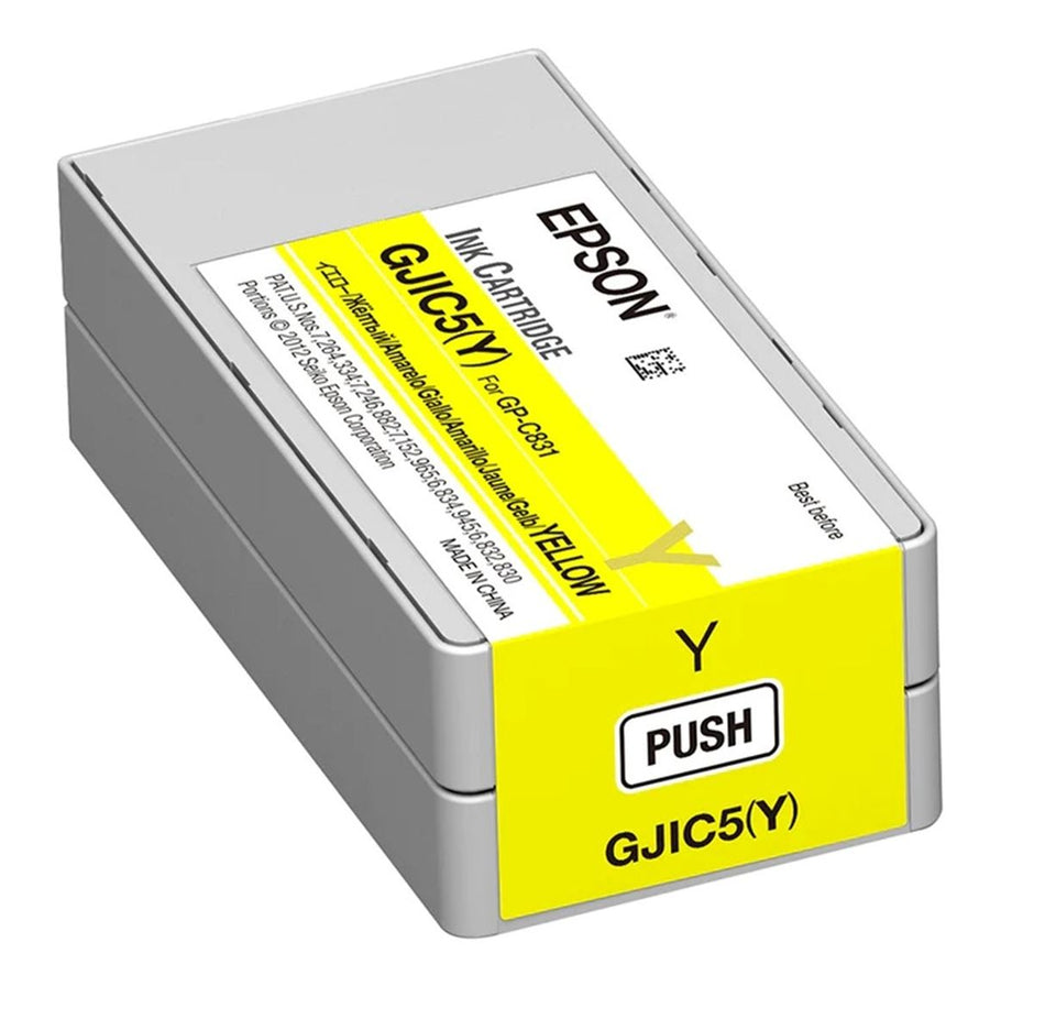 Epson GJIC5-Y ColorWorks GP-C831 Printer Ink Cartridge Yellow Genuine OEM