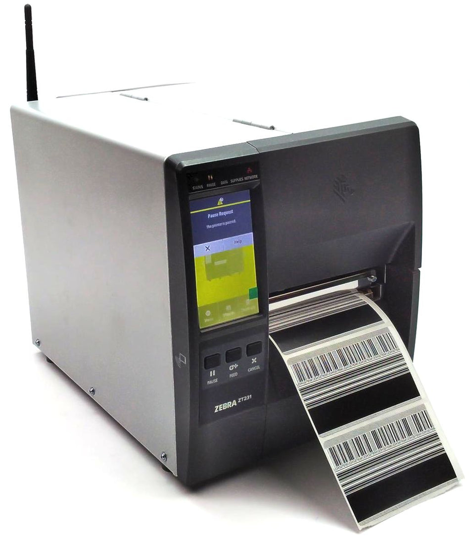 Zebra ZT231 Industrial Printer Barcode Wireless WiFi Bluetooth ZT23142-T01A00FZ