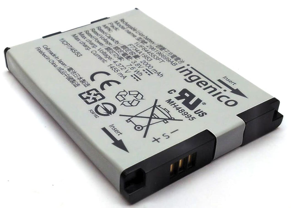 Ingenico IMP627 Payment Terminal Battery Pack Li-Ion 3.8V 2Ah 7.6Wh F734A1953