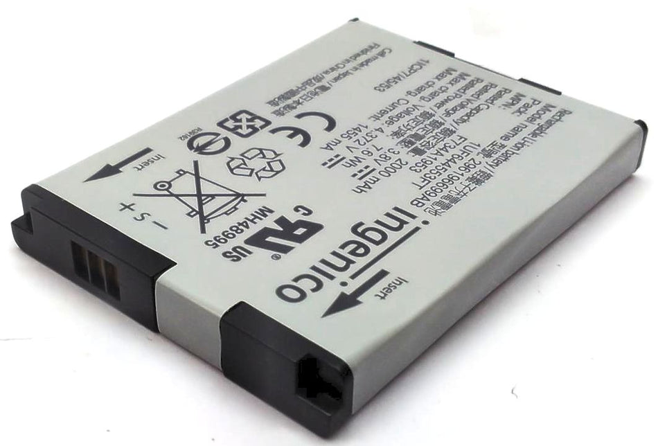 Ingenico IMP627 Payment Terminal Battery Pack Li-Ion 3.8V 2Ah 7.6Wh F734A1953