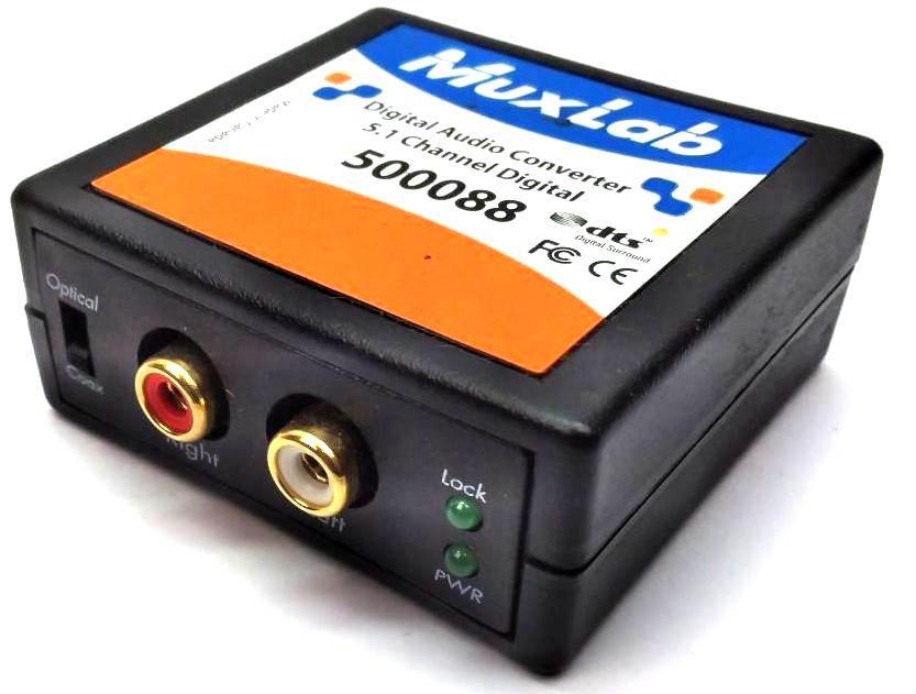 Muxlab Digital Audio Signal Converter Dolby Digital and DTS 5.1 Channel 500088
