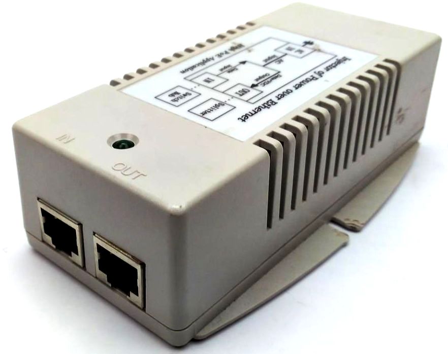 High Power Over Ethernet Converter Injector MSTronic MIT-09A-24 24V/2 ...