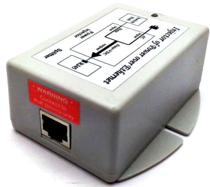 Desktop Power Over Ethernet Gigabit Injector Adapter 48V/0.35A COTS0070