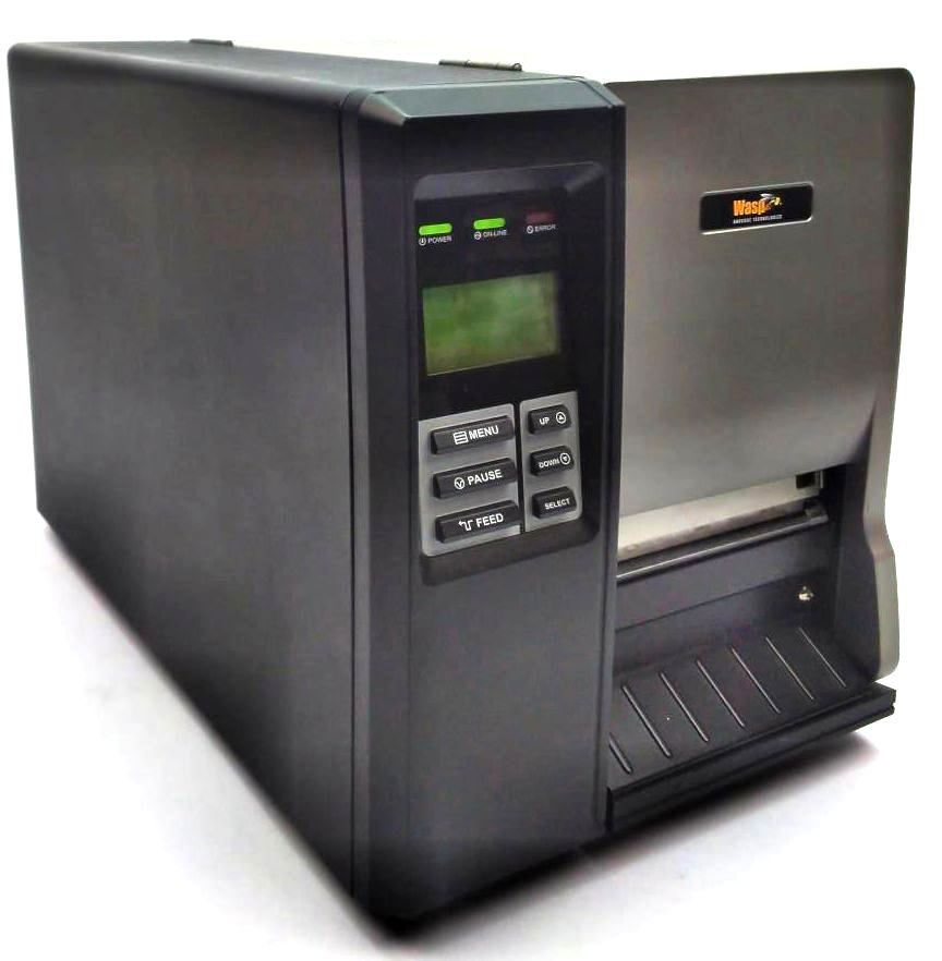 Wasp WPL608 Industrial Barcode Label Printer Direct Thermal LAN USB Serial