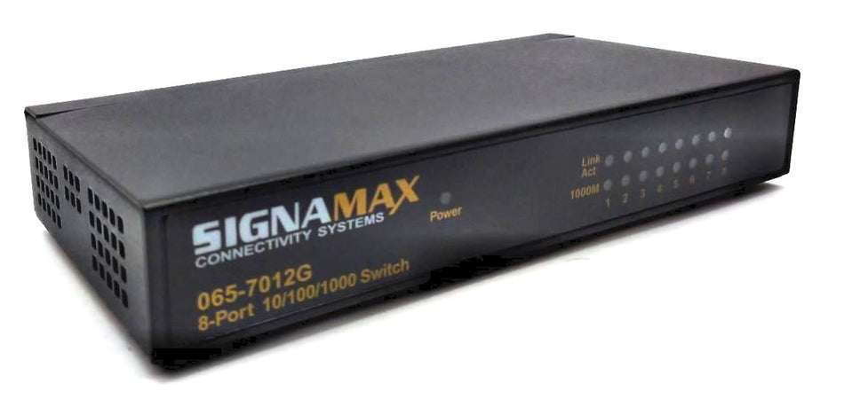 Signamax Network Switch 8-Port Compact Gigabit 10/100/1000 BaseT/TX