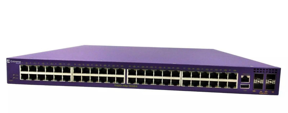 Extreme Networks 18104 Ethernet Switch 48 Ports PoE+ Gigabit V400-48P-10GE4