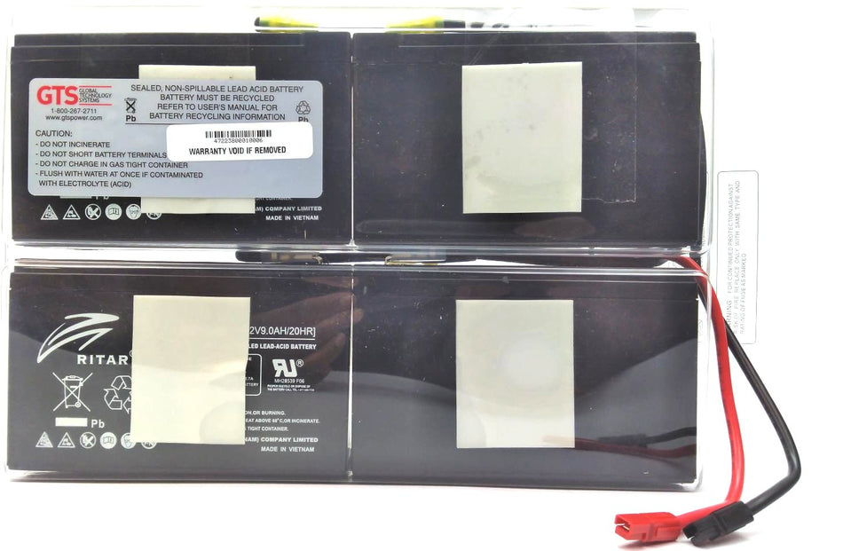 GTS Battery Cartridges RBC94-2U-GTS 12V for SMART1500RMXL2U UPS - Pack of 4
