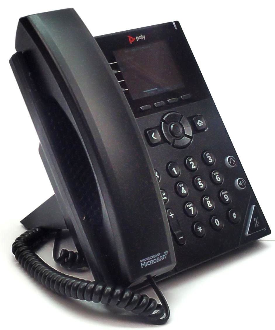 Poly VVX 250 Corded VoIP IP Phone 4-Line POE Wall Mountable 89B66AA#ABA