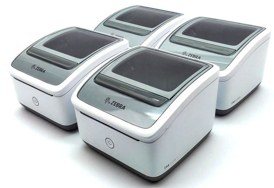 Lot of 4 Zebra ZSB Barcode Printer Thermal Label WiFi Bluetooth ZSB-DP14N