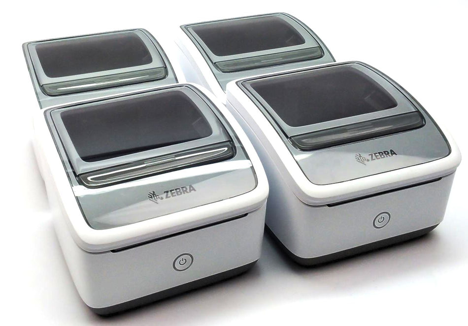 Lot of 4 Zebra ZSB Barcode Printer Thermal Label WiFi Bluetooth ZSB-DP14N