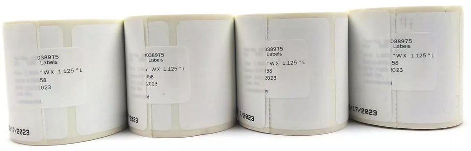 Zebra 1.906" x 1.125" RFID Direct Thermal Labels 10038975 12 Rolls - 300 Labels