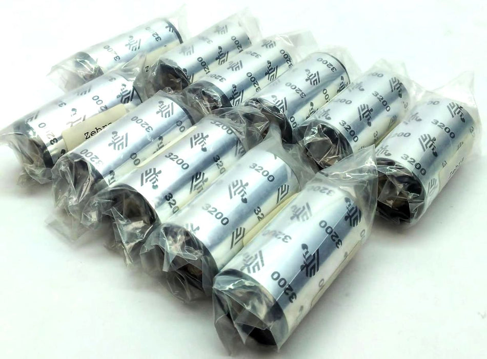 Zebra 2.24" x 2913" 3200 Wax Resin Ribbons Thermal 800132-102  Genuine -12 Rolls