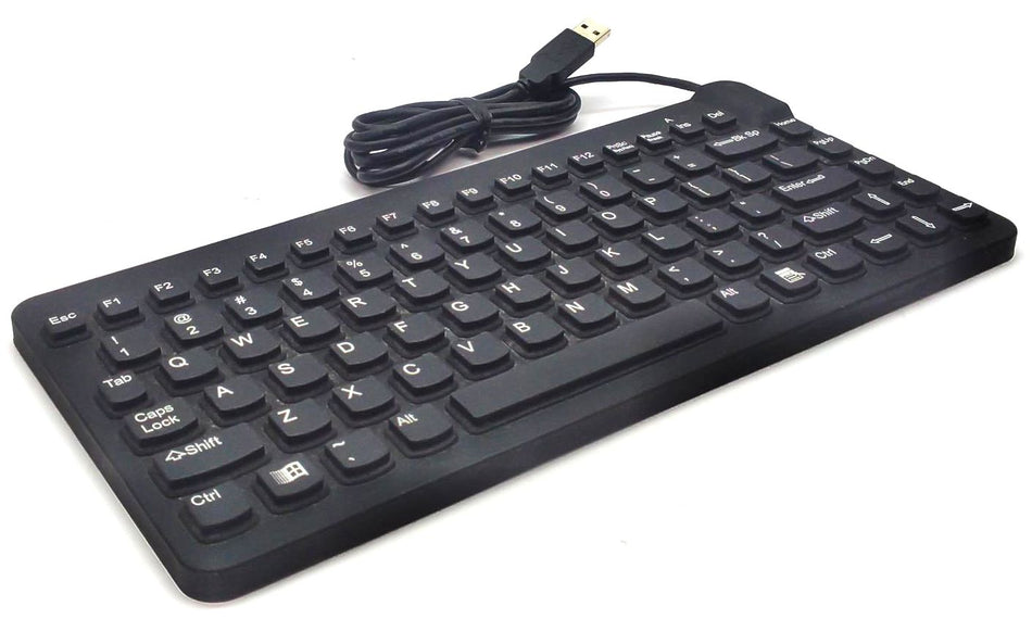 USB Waterproof Keyboard QWERTY Industrial Medical Grade Man and Machine