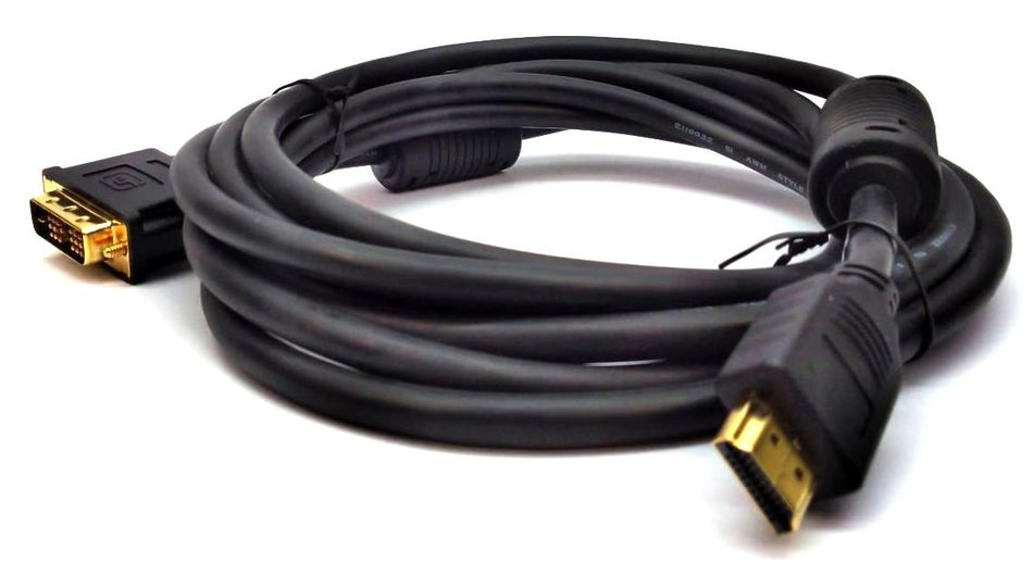 High Speed HDMI to DVI Adapter Video Cable 2405 Male 10-Feet HD-28F-10