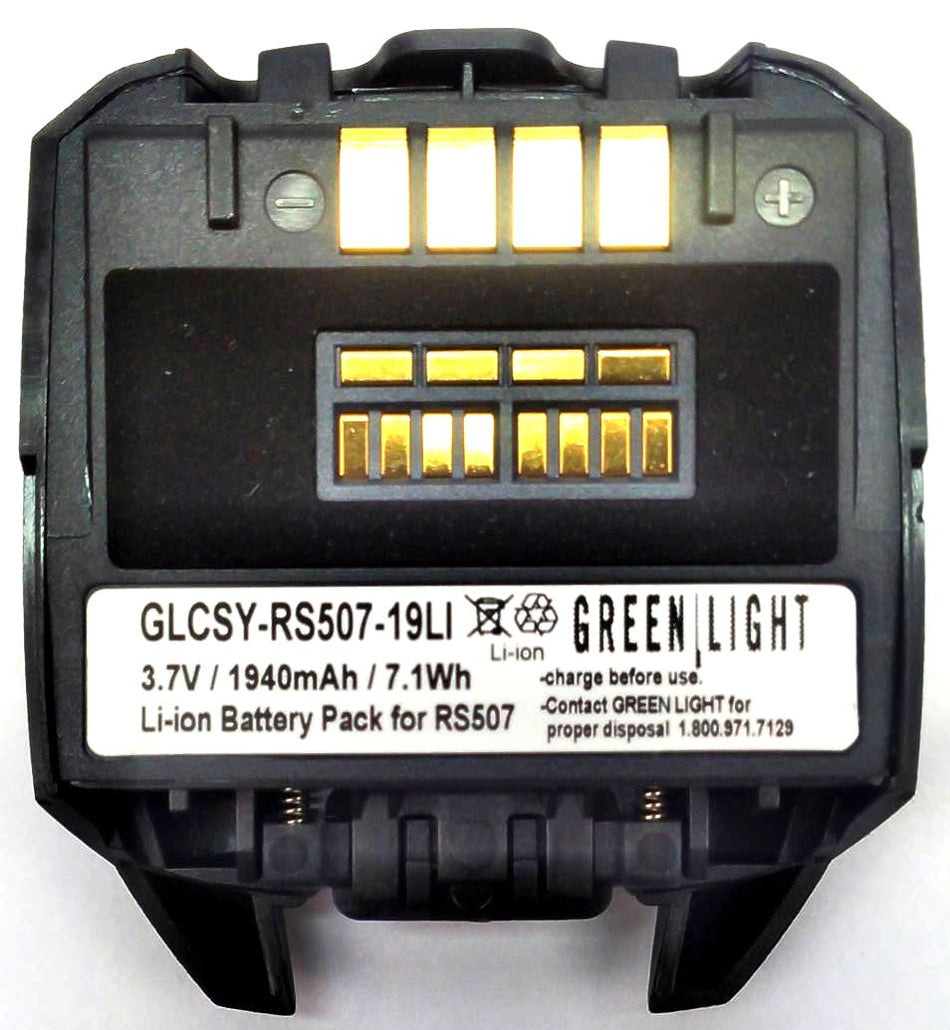 Greenlight Battery 3.7V 1940mAh 7.1Wh GLCSY-RS507-19LI for Zebra RS507 Scanner
