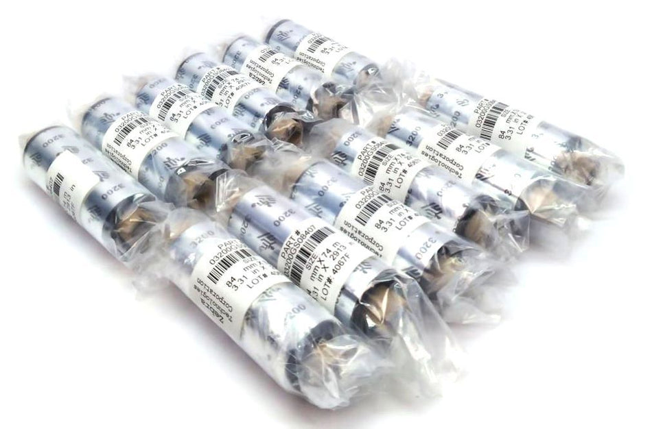 Zebra Wax Resin Ribbons 3.31" x 2913" 3200 03200GS08407 Genuine OEM - 12 Rolls