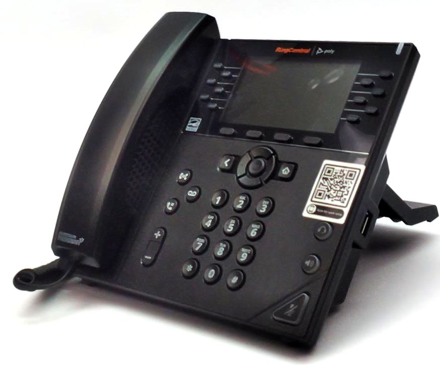 Poly VVX 450 Business IP Phone HD Voice 12 Line RingCentral 2201-48840-127