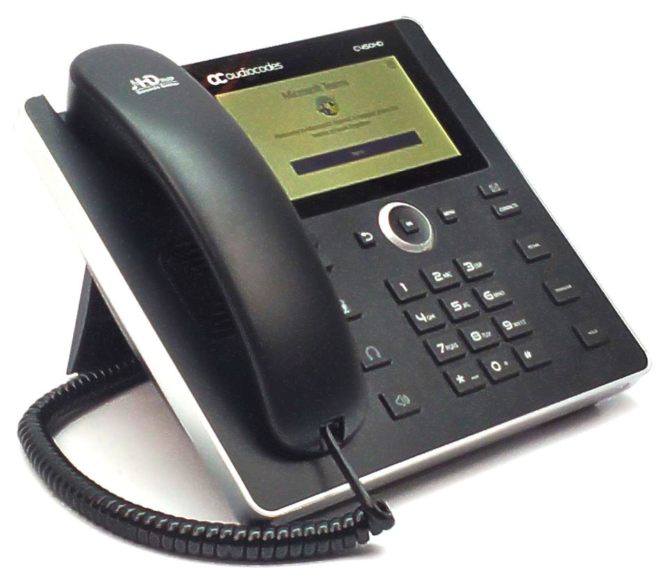 Audiocode C450HD IP VoIP Phone WiFi Bluetooth Desktop PoE Dual Band GGWV00683